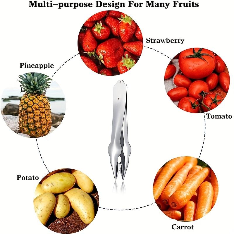 Обновите свою кухню с помощью этого многофункционального инструмента для удаления семян фруктов и овощей — идеально подходит для клубники, вишни, помидоров, ананасов, картофеля и моркови!