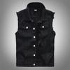 Men's Clothing, Denim, Vest, Black, Casual, Vest