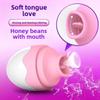 Женский мастурбатор для облизывания языка Компактный массажный вибрационный сосущий киску сосущий грудь Эротические секс-товары
