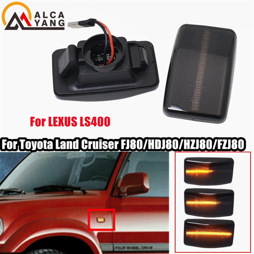 2Pcs Car Side Marker Lights Turn Signal for Lexus LS400 Toyota MR2 Starlet Carina Celica Corolla Land Cruiser Car Fender Lights