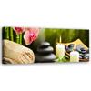 Canvas Print, Zen Flower Stones