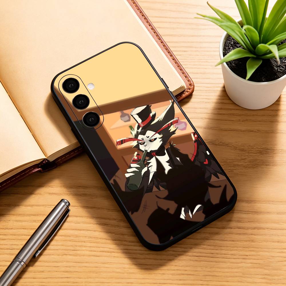 Чехол для телефона Hazbin Hotel Husk для Samsung Galaxy A73, A72, A71, A70, A53, A52, A51, Другие Мягкий Черный Чехол