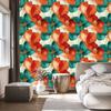 Sea Ink, Peach and Red Wallpaper 50x1000