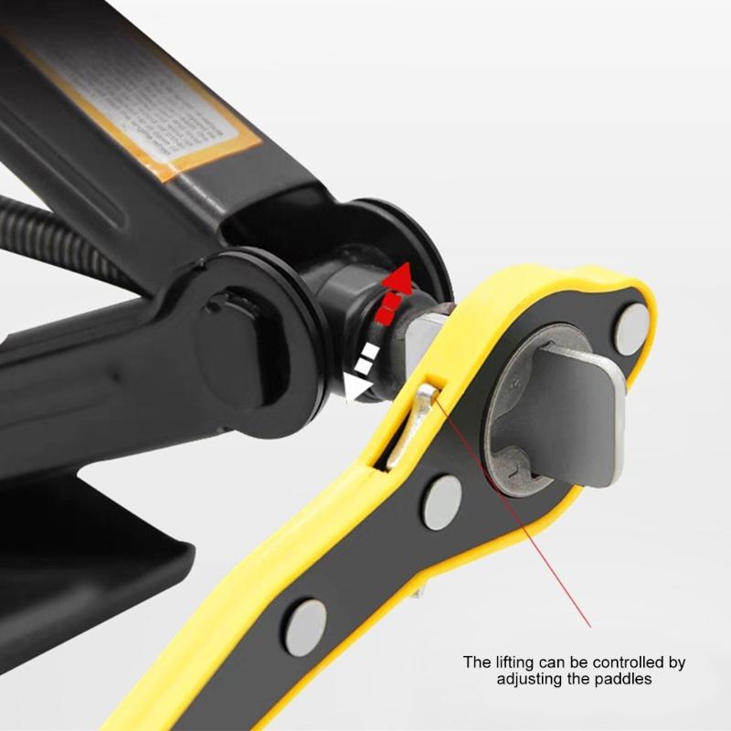 Labor Saving Compact Ratcheting Car Jacks Wrench Double Direction Mechanism For Tight Space And Emergency Tire Repairs