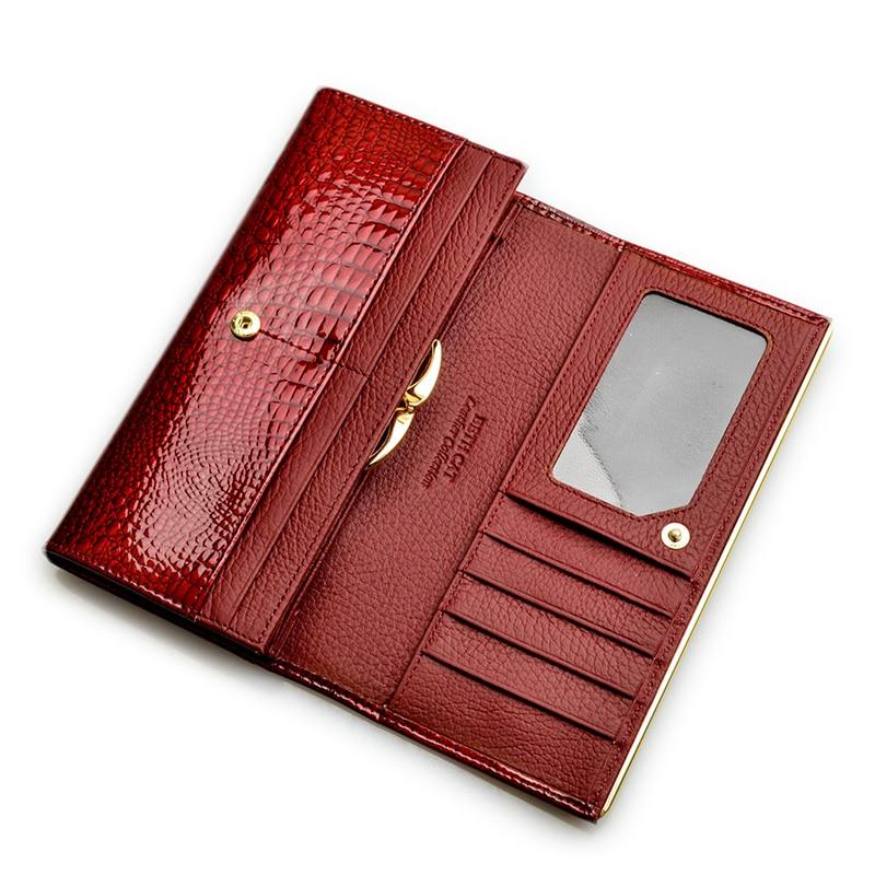 Women Wallet and Purses Genuine Leather Female Coin Card Holder Purse Ladies Money Bags Alligator Cow Wallets