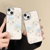 Чехол для мобильного телефона 'Капля дождя в облаке' Для iPhone17Promax Стразы Камень Яблоко 15 Блеск Ветер 14Pro