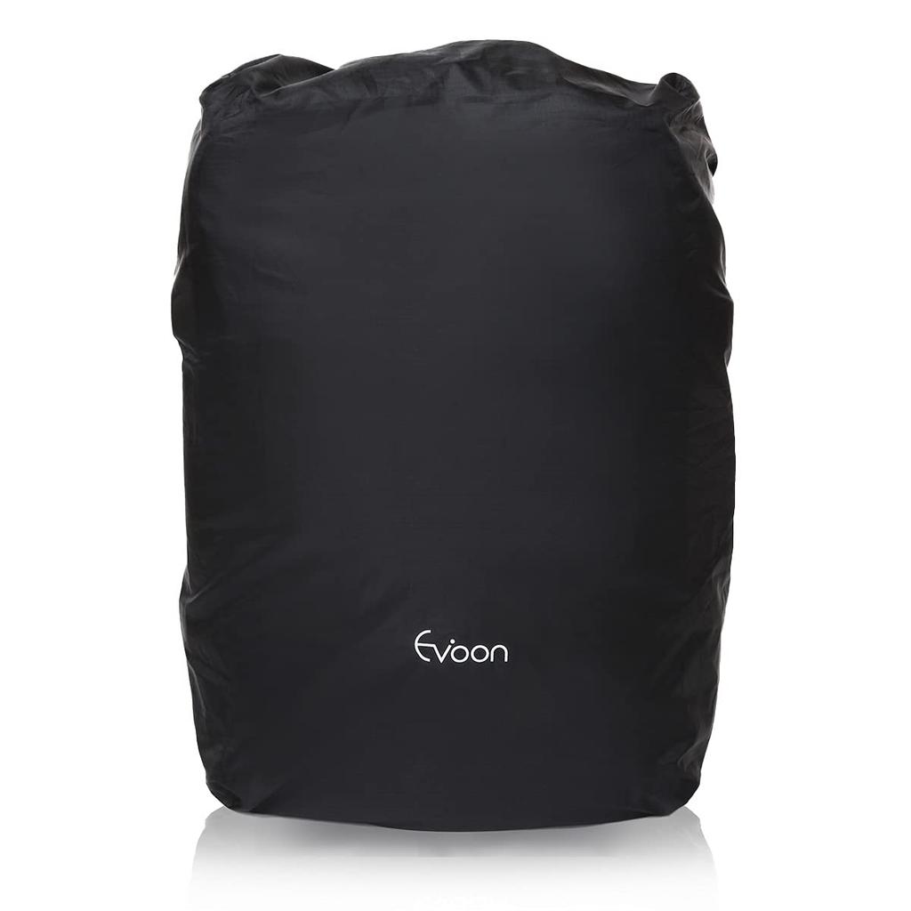 Evoon Rain Waterproof Backpack Cover with Expandable Compatible with Business Rain Black Cover, Function, Multi-Purpose Backpacks, Protection,