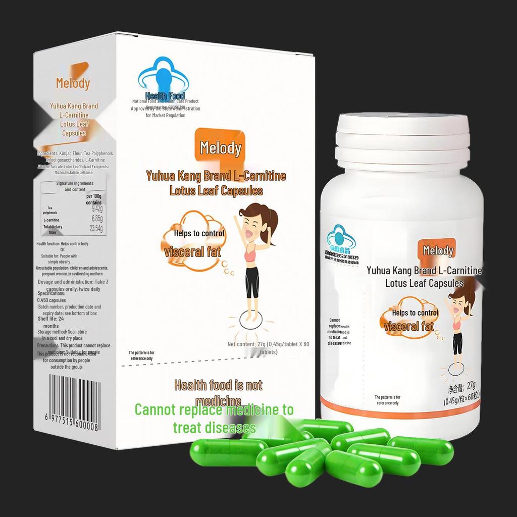 Appetite Suppressant Pills: Blue Hat L-Carnitine & Lotus Leaf for 4-6 Hours of Satiety