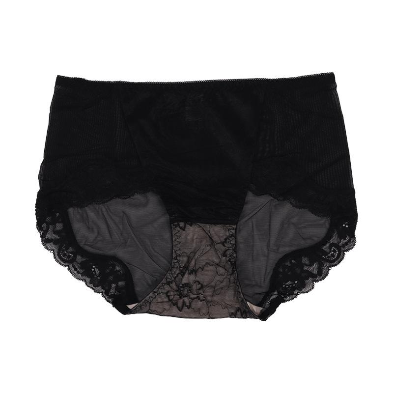 Трусы женские, летние, эластичные, кружевные, бесшовные, трусики из модала, антибактериальное шелковое нижнее белье с промежностью, сексуальное нижнее белье