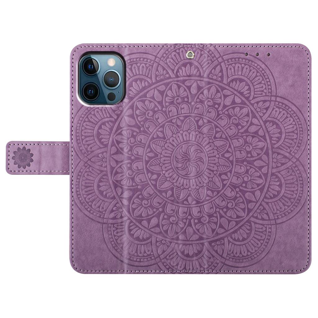 For iPhone 15 Pro Max Case Flower Pattern Flip Stand Phone Protector
