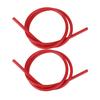 2 Pack Car Ignition Wire Silicone Material 8MM Diameter / 1m Total Length Increased