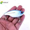 1 dona HENGJIA Barcha suzish qatlami Plastik VIB Baliq ovlash anjomi Perch Bass Pike uchun ilgak