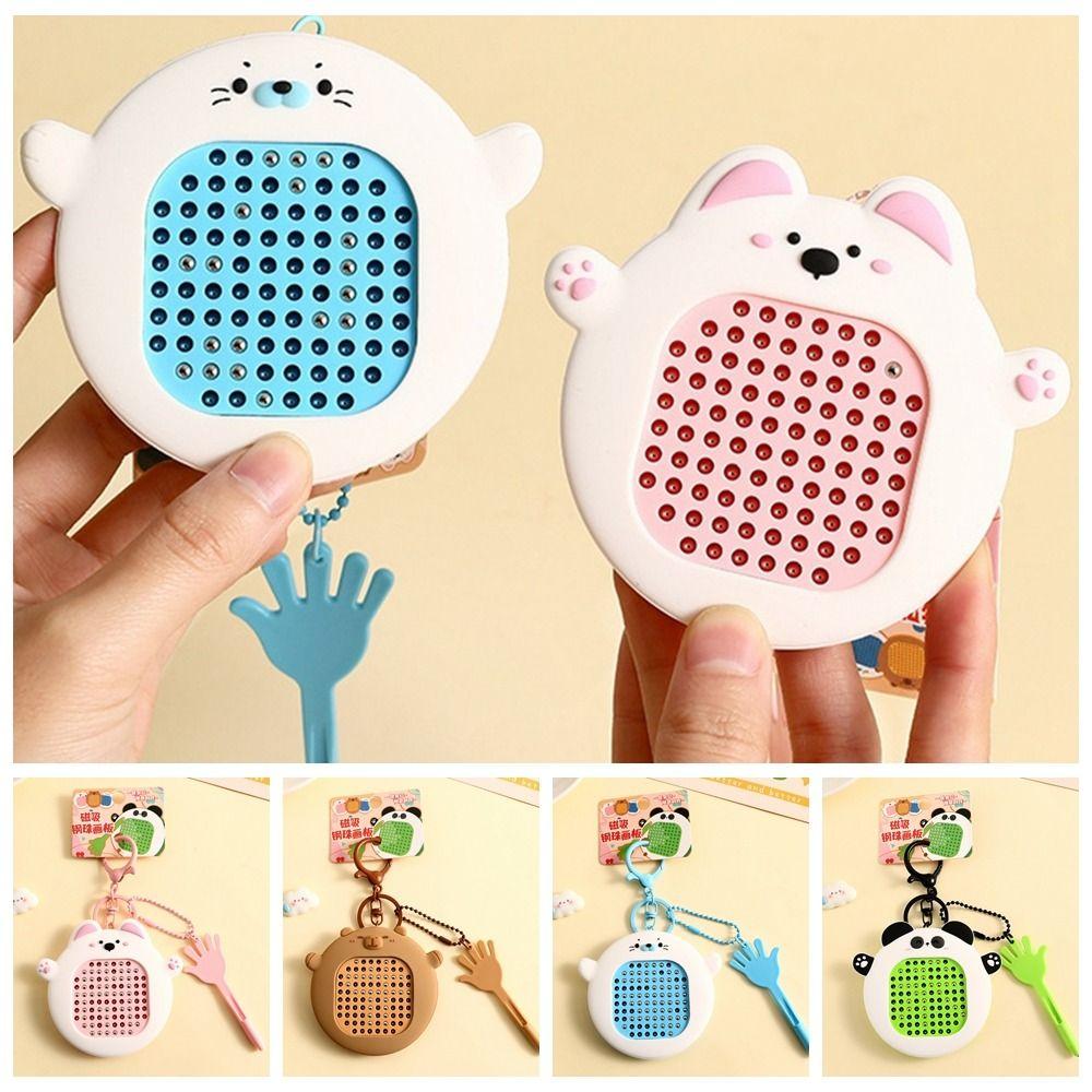 Relaxing Toy Drawing Boards Magnetic Sketchpad Magnetic Board Key Ring  Birthday Gift