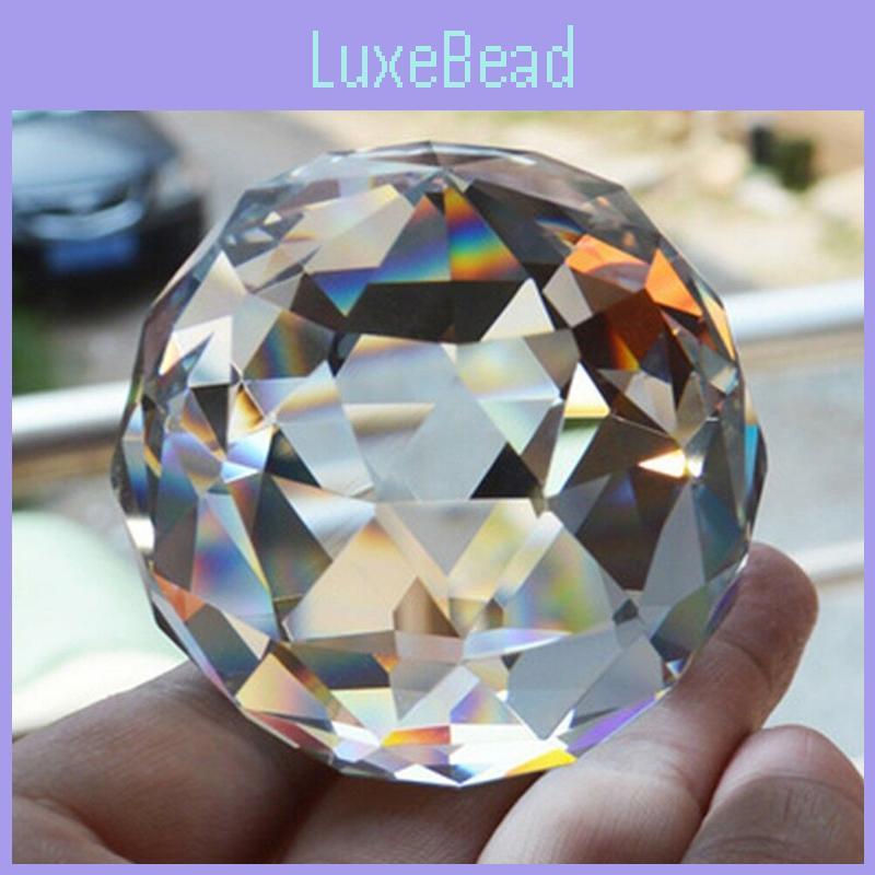 Кристальная сфера премиум-качества 50 мм с огранкой, граненый шар для гадания, призмы для стильного ловца солнца
