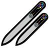 A Set of 2 Marbles Glass Nail Files with Crystals M-MS