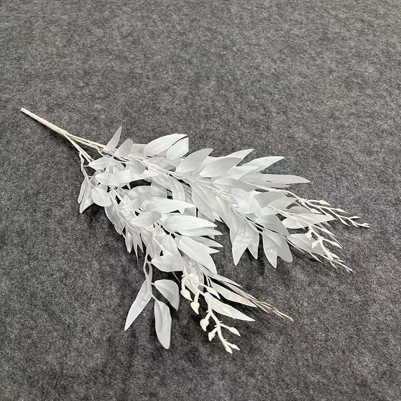 Искусственная ивовая ветвь с 5 отростками, пластиковая искусственная зелень для свадебного и помолвочного декора, цветочная композиция, искусственные уличные цветы