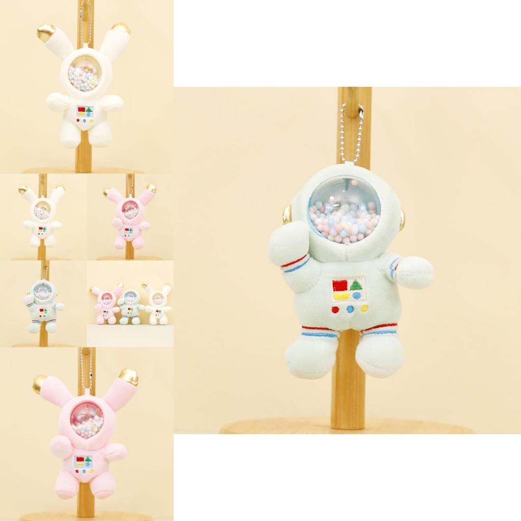 Adorable Astronaut Plush Keychain Cute Space Bunny Doll Creative Bag Charm