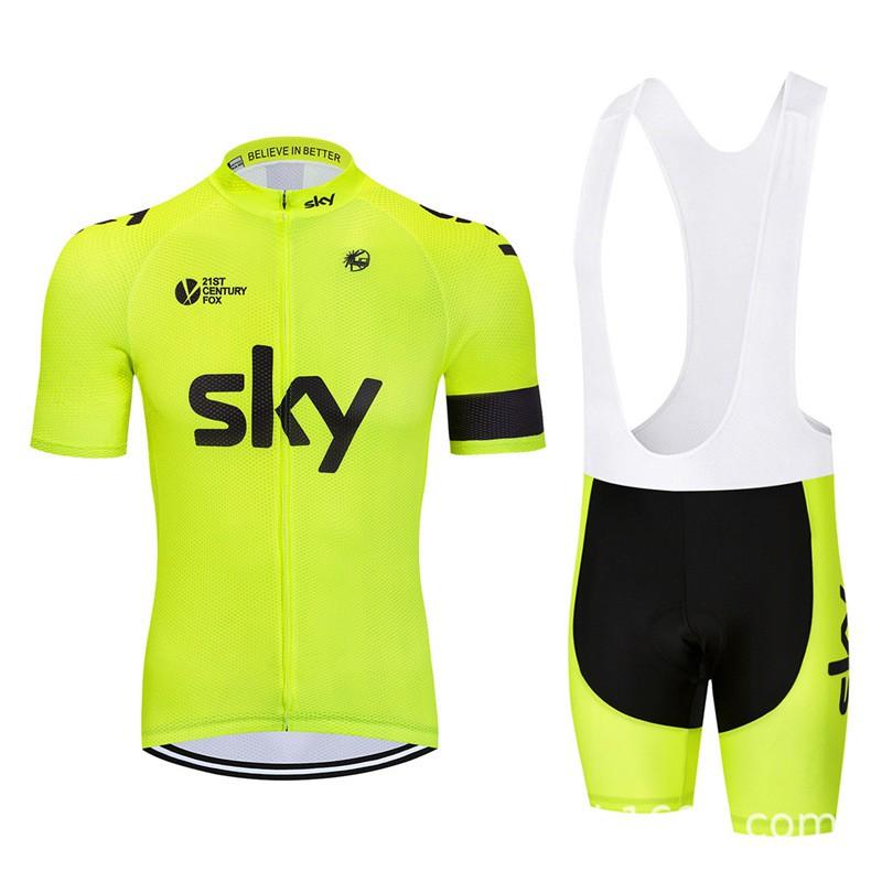 Men Women Cycling Jersey Set Short Sleeve Breathable Stretch Sportswear Bike Riding