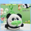Charming Plush Panda Hanging Keychain For Cute Bamboo Eating Gift And Accessory
