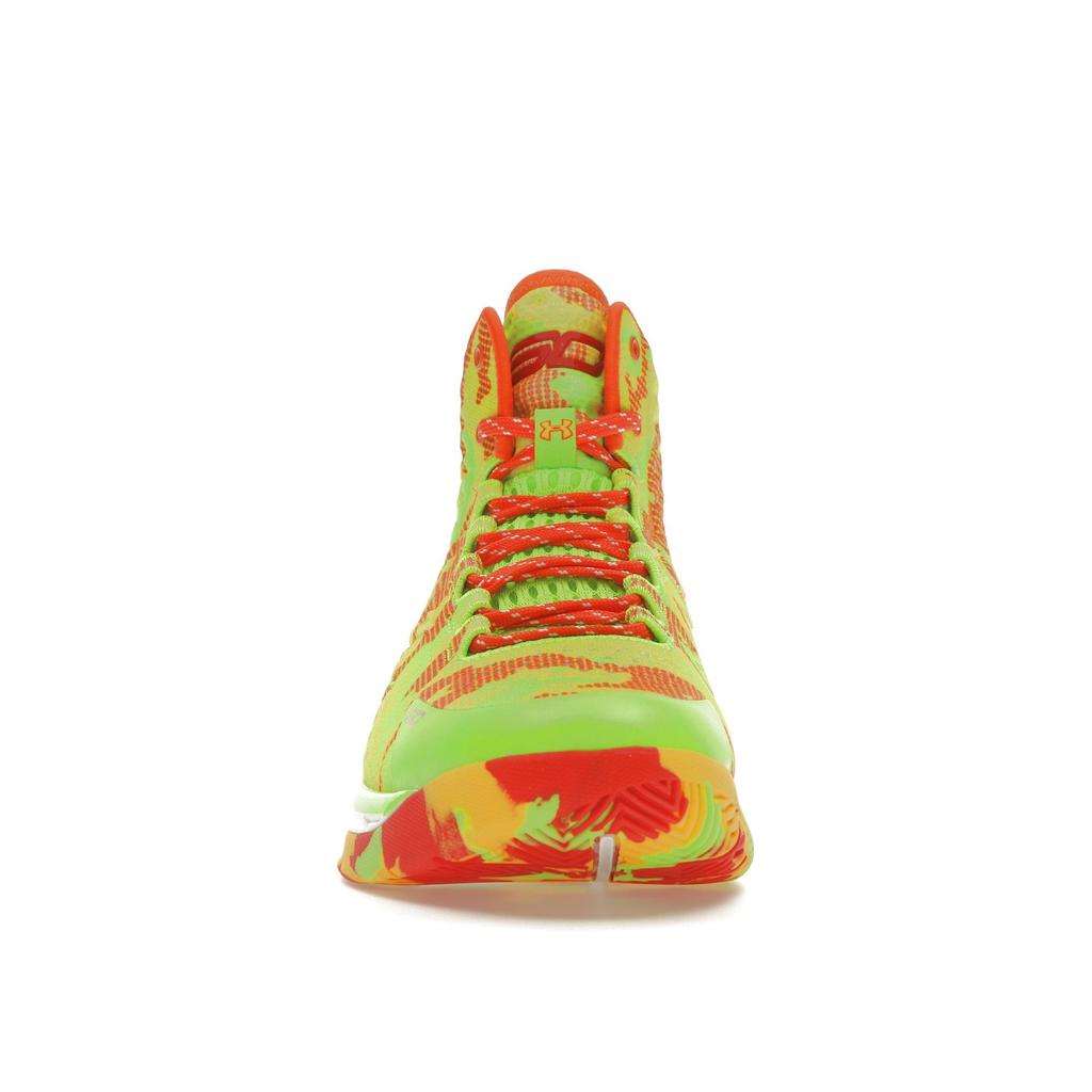 Sour Patch Kids x Under Armour Curry 1 Retro Candy Reign 2022 Мужские кроссовки Зеленый Гипер-зеленый Командный-оранжевый 3026196-300