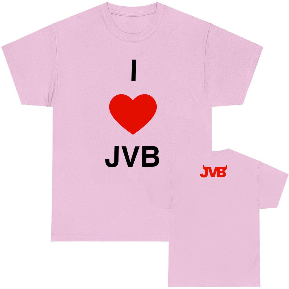 I Love JVB Tee JOEY VALENCE & BRAE Band Design Merch Short Sleeve Cotton Men/Women T-shirt Casual Loose O-neck Male T Shirt Tops