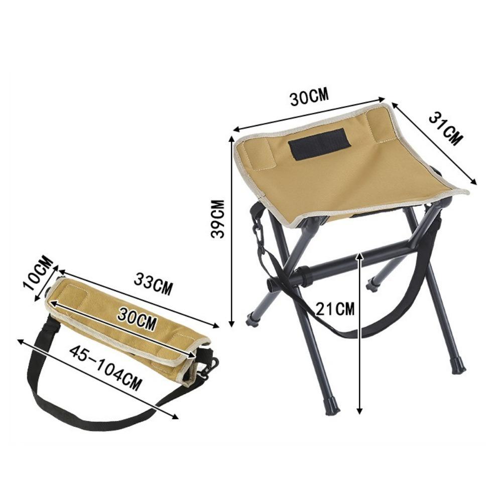Foldable Camping Chair Ultra-Light Fishing Chair Easy To Carry Outdoor Folding Stool  Small Horse