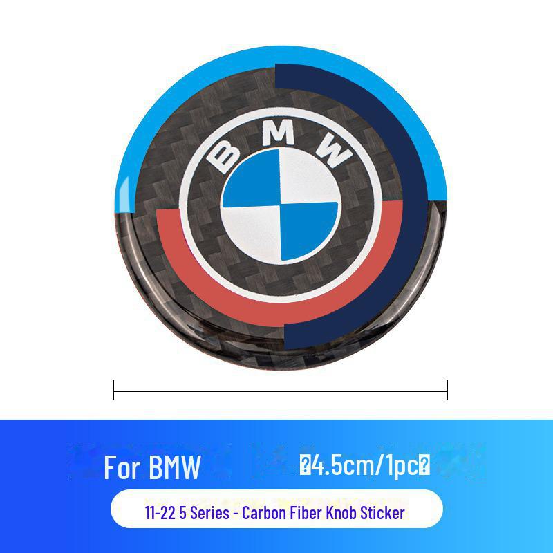 Наклейки на ручку мультимедиа из углеродного волокна для BMW 1-7 серии X3-X7