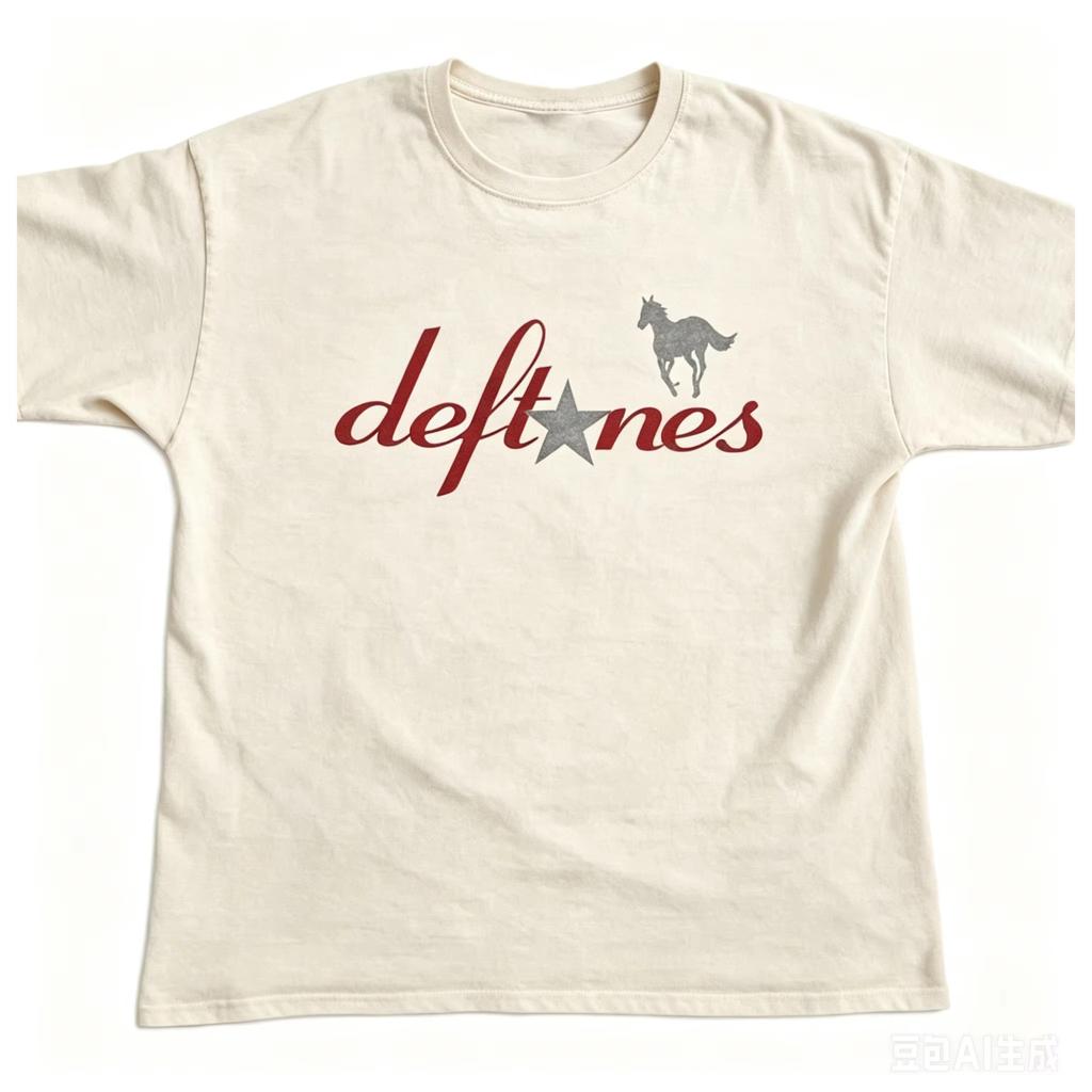2026 Summer Hot Sale Deftones White Pony Album Vintage T-shirt Unisex Harajuku Hip Hop Punk T-shirt Y2K Gothic Cotton Oversized T-shirts