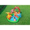 Aire de jeux - BESTWAY - Jurassic Splash™ - 241 x 140 x 137 cm - Dinosaures - Toboggan avec arroseur