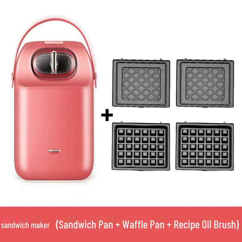 Multi-Function Breakfast Maker: Sandwich, Toast, Waffle, and Egg Cooker