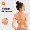Бесшовный дышащий спортивный бюстгальтер без косточек Juyitang - высокопрочный, ударопрочный, со сборками дизайн для женщин