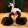 Swan Plush Toy 9.44 Inches Handmade Swan Plushie Soft Fluffy Swan Stuffed Animal