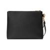 Gucci Print Retro Logo Print Wristband Leather Clutch Unisex Black