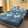 1 Simple Modern Butterfly Printed Matte Fitted Sheet, Bedroom Printed Bed Cover, Bedding (Excluding Pillowcases)