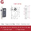 Stainless Steel Lock Body Lock Core Indoor Bedroom Lock Tongue Lock  Universal Type Room Household Silent Wooden Door Lock
