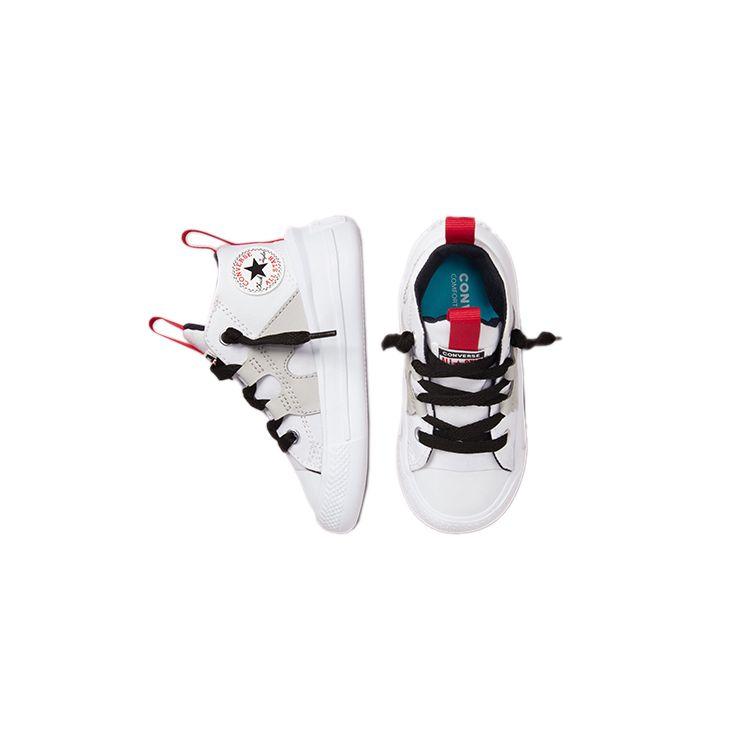 Converse Chuck Taylor All Star Ultra Easy-On Mid TD Белые Университетский Красный Детские Кроссовки Черные 772790C