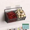 Yousheng Wall Mounted Storage Basket Strong Load-bearing Hollow Design Easy To Install Kitchen Vegetable Onion Organizer Storage Holder