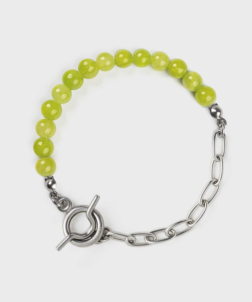 Bicycletrophy Bt Gemstone Bracelet 10 (2 Types / 6Mm Chalucid Jade Light Green)