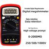 BM500A Digital Insulation Resistance Tester, 500V/1000V Portable Electronic Megohmmeter, English Version