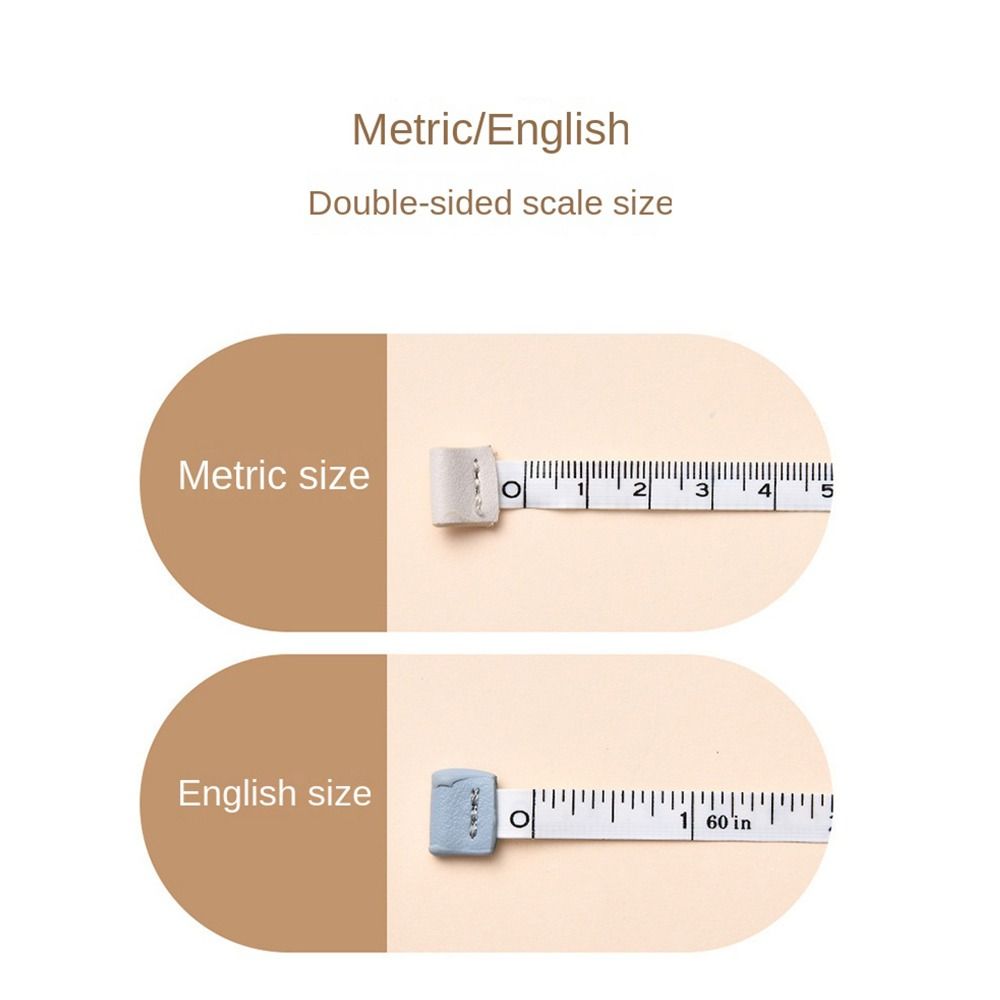 Retractable Measuring Tape Ruler Double Scale Ruler Soft Tape Measure Body Measurement Soft Ruler