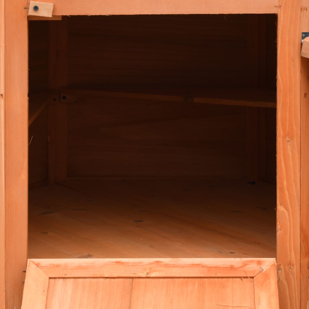 Chicken Coop 126 x 117 x 125 cm Pine and Spruce Wood