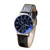 Six Pin  Watches Quartz Men's Watch Blue Glass Belt Watch Men