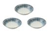 Aito Simmered Food Oden Bowl Set Mino Tokusa Simmered Food Oden Bowls of Diameter X Product 20201247 (Aito) Bowls, Bowls, (3 Bowls), White/Navy,