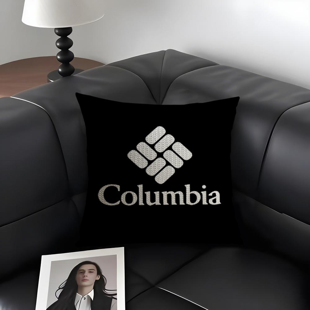 CClassic ColumbiaA Brand Cushion Cover Natural Linen Organic Fabric DoubleSided Printing Sofa Home Decor Gift Pillow Case