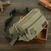 4-layers Canvas Chest Bag Large Capacity Fanny Pack Portable Multilayer Waist Packs Unisex