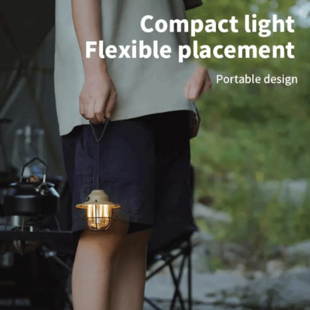 Rechargable Pendant Camping Lamp Hanging Retro Chandeliers Vintage Lantern Light Fishing