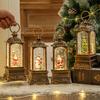 Christmas decorations Christmas crystal ball music box carved square lamp ornaments Christmas lights