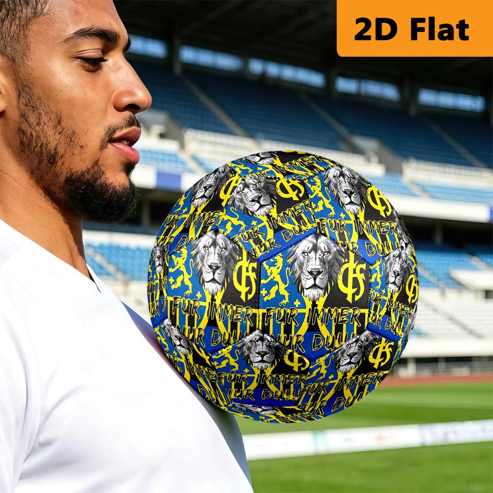 Portugal: Lion Emblem Green Shield Soccer Ball Suitable for both training and competition No. 5 football Outdoor sports High elasticity entertainment