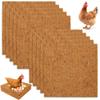 10/50Pcs 13inch Chicken Cooping Mat Durable Natural Coconut Palm Hens Nesting Pads for Pasture Laying Eggs Prevents Cracked Egg
