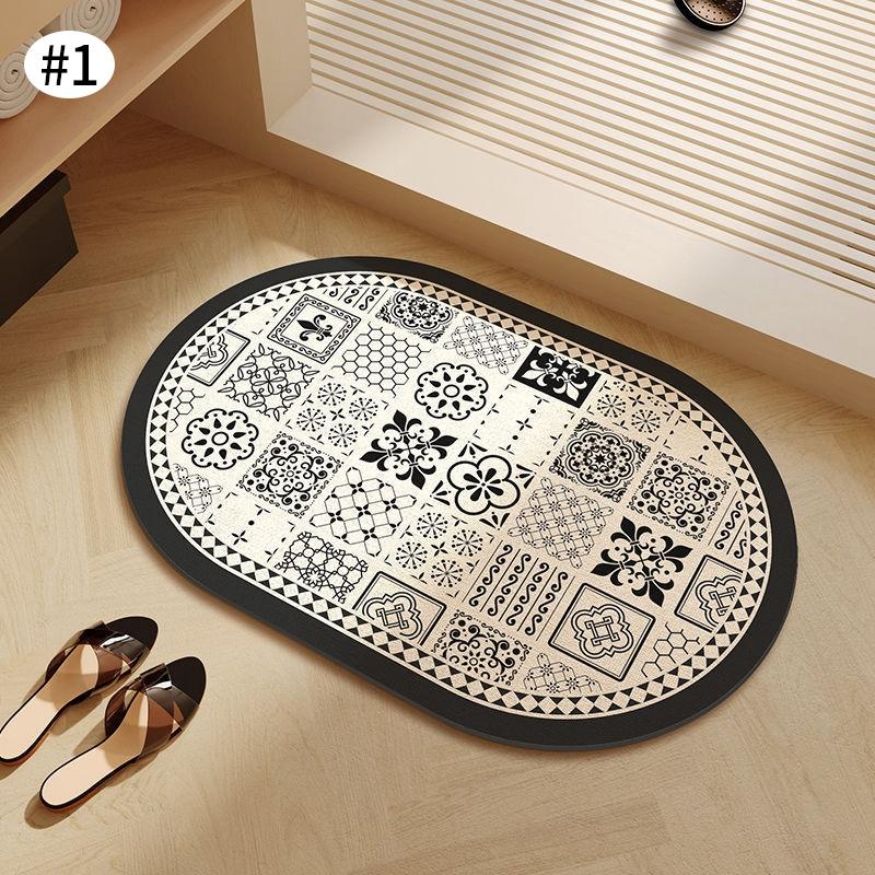 Нескользящий коврик для ванной, суперабсорбирующий коврик для ванной из диатомита, коврик для ванной, коврик для входа в душевую, коврик для ног в туалете, ковер для ванной комнаты
